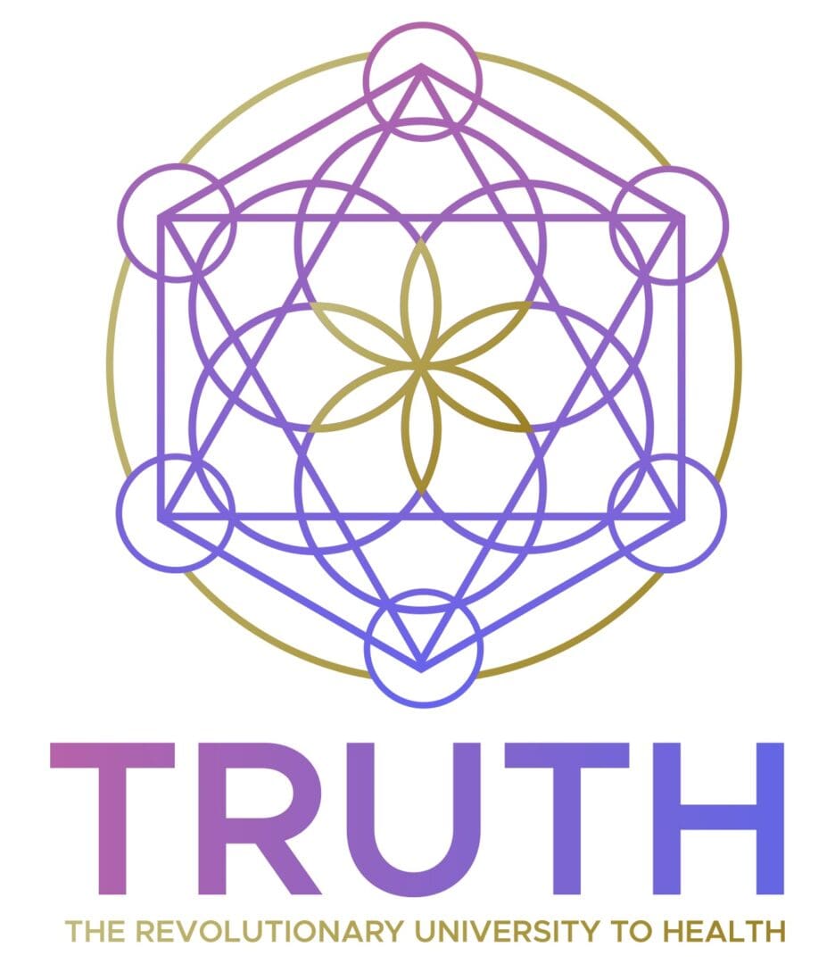 A purple and yellow logo for truth.
